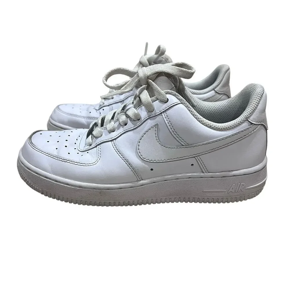 Nike Air‎ Force 1 Triple White DD8959-100 Womans US 7 EU 38 Leather Sneaker Shoe